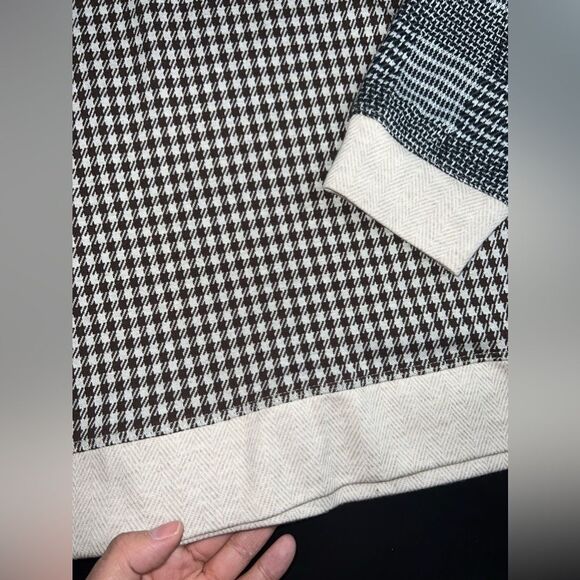 Land’s End Long Sleeve Academia Knit Preppy Jacquard Sweatshirt Top Size XL NWOT - Picture 3 of 9